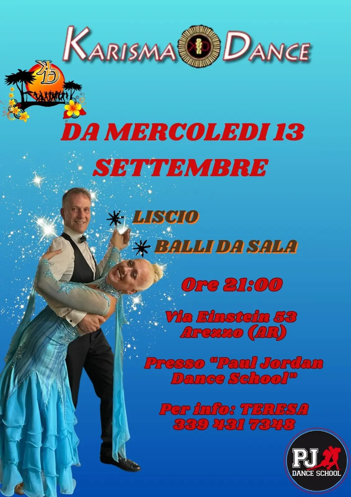 mercoledi flyer karisma dance